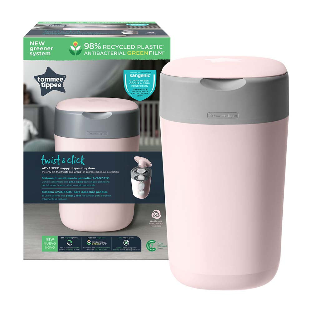Twist and Click Advanced Nappy Bin Pink